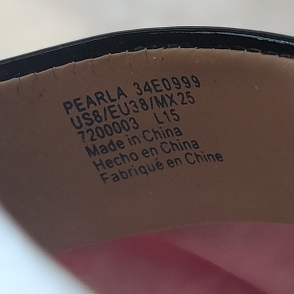 Calvin Klein Pearla Patent Leather Wedges Size 8